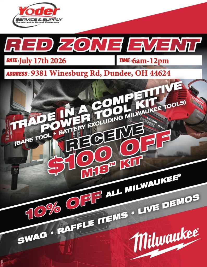 Join us on July 17 from 6 am - noon for our Red Zone Event! Free coffee and donuts while they last!