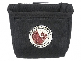 Black fabric tool pouch featuring an Occidental Leather logo on the front.