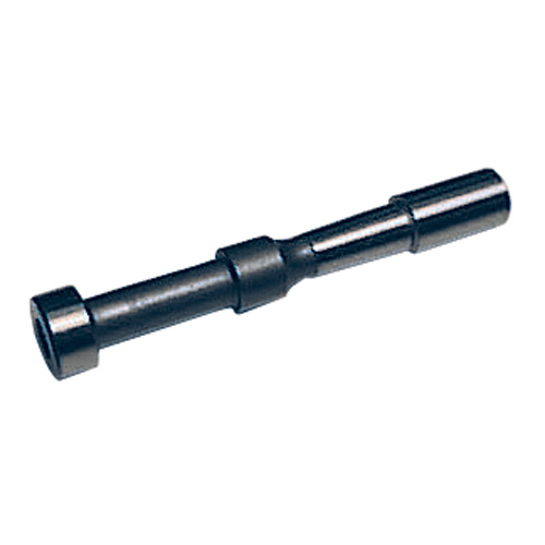 Metal rod with a cylindrical shape and varying thickness, used for mechanical applications.