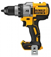 A DeWALT cordless drill with a yellow and black design, featuring a detachable battery and a keyless chuck.