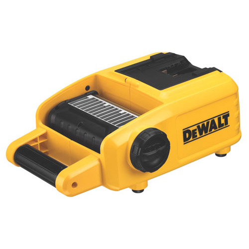 Dewalt electric planer with a yellow exterior and adjustable settings.