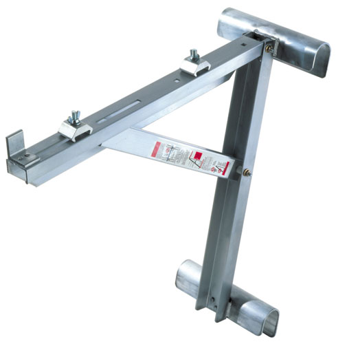Metal support bracket with adjustable components for mounting or holding structures.
