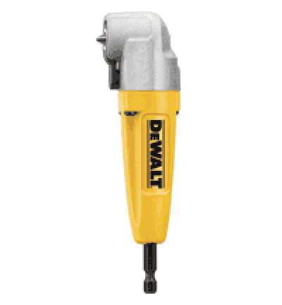 Dewalt pneumatic right angle die grinder with yellow and grey body.